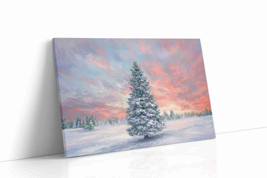 Ethereal Winter Dawn II winter canvas print gallery-wrapped landscape canvas studio shot