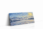 Frozen Serenity at Dawn winter canvas print, gallery-wrapped, ready to hang
