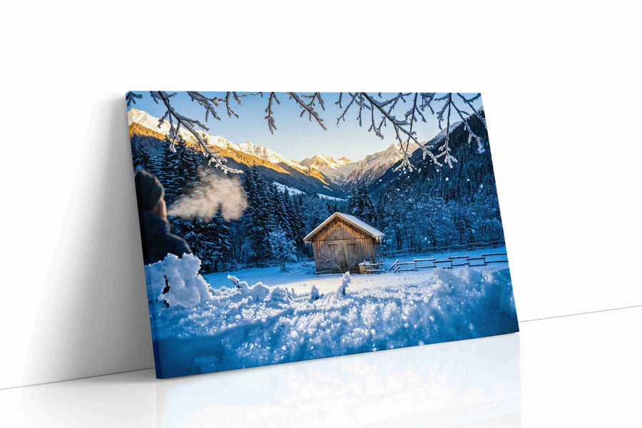 Whispers of Winter Dawn winter canvas print, gallery-wrapped, ready to hang