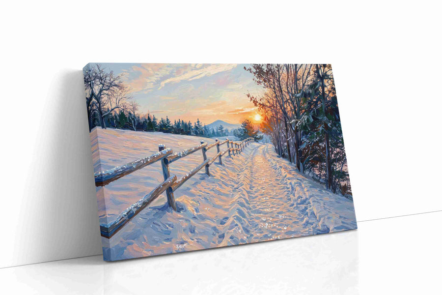 Whispers of Winter Gleam winter canvas print, gallery-wrapped, ready to hang
