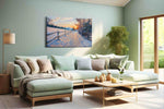 Whispers of Winter Gleam winter canvas print, hanging on wall