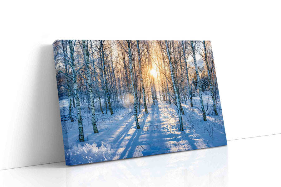 Whispers of Winter Light winter canvas print gallery-wrapped landscape canvas studio shot