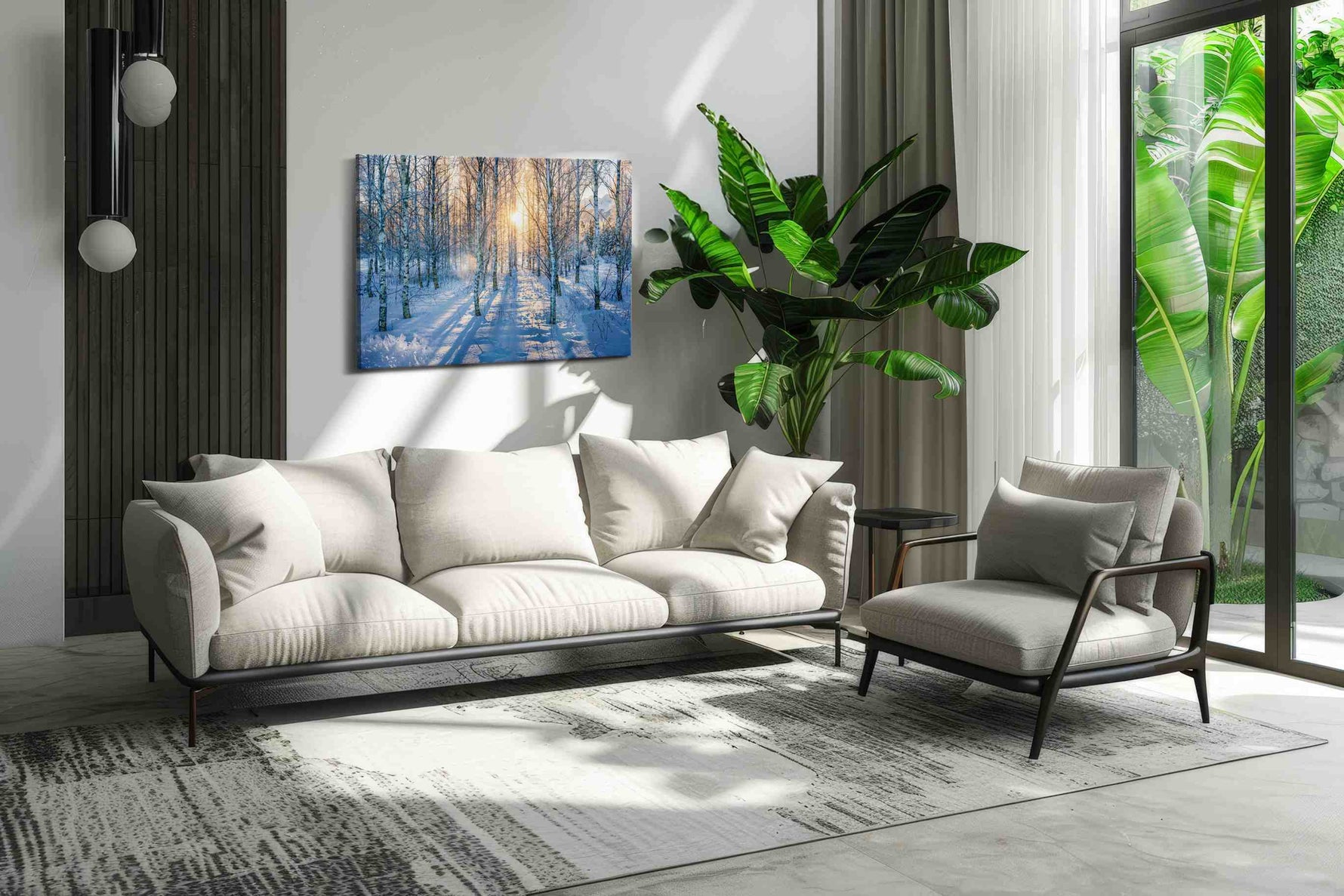 Whispers of Winter Light winter canvas print, on wall, lifestyle preview