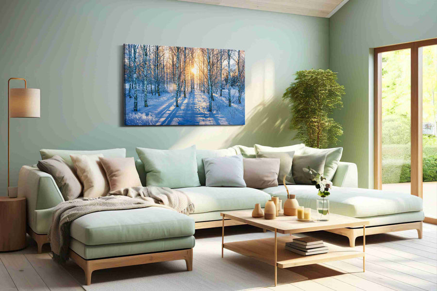 Whispers of Winter Light – winter canvas wall art, gallery-wrapped, ready to hang