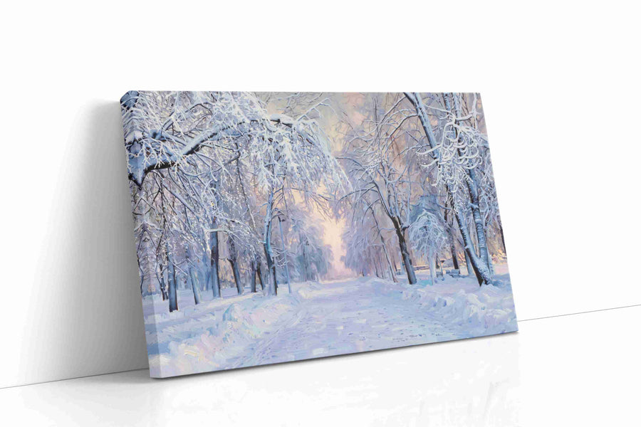 Whispers of Winter Twilight winter canvas print gallery-wrapped landscape canvas studio shot