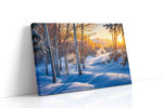 Whispers of Winter's Dawn winter canvas print gallery-wrapped landscape canvas studio shot