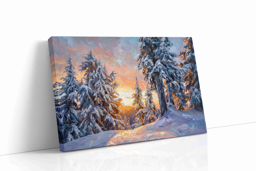 Whispers of Winter's Dawn II winter canvas print, gallery-wrapped, ready to hang