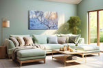 Winter's Serene Embrace winter canvas print, hanging on wall