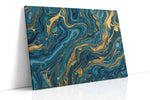 Ebb and Flow of Gold – abstract canvas wall art, gallery-wrapped, ready to hang