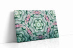 Ethereal Floral Symphony geometric canvas print gallery-wrapped landscape canvas studio shot