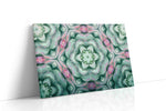 Ethereal Floral Symphony geometric canvas print, gallery-wrapped, ready to hang