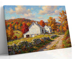 Autumn's Rustic Embrace landscape canvas print, gallery-wrapped, ready to hang