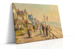 Sunlit Boardwalk Stroll ocean canvas print, gallery-wrapped, ready to hang