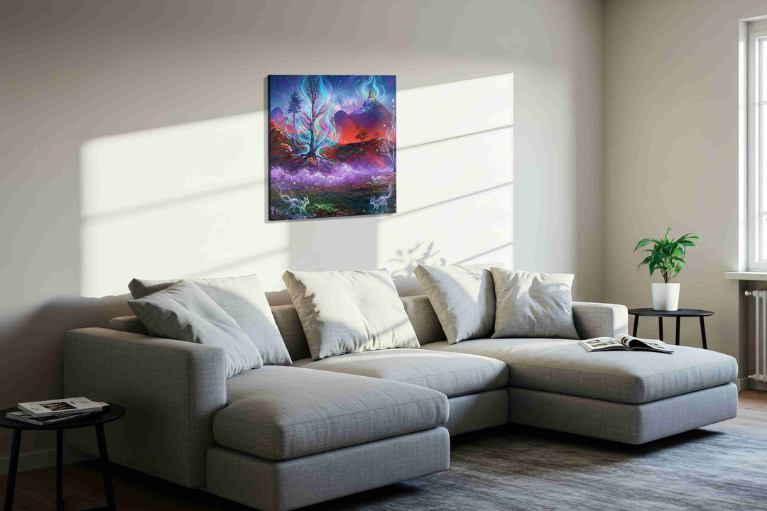 Enchanted Nocturnal Realm – fantasy canvas wall art, gallery-wrapped, ready to hang