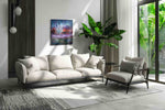 Enchanted Nocturnal Realm fantasy canvas print in a hung canvas mockup