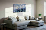 Moonlit Dreamscape fantasy canvas print, displayed in a living room