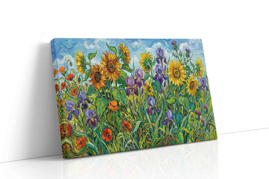 Whispers of a Sunlit Garden – floral canvas wall art, gallery-wrapped, ready to hang