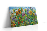 Whispers of a Sunlit Garden floral canvas print, gallery-wrapped, ready to hang