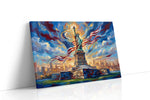 Liberty's Radiant Dreamscape patriotic canvas print gallery-wrapped landscape canvas studio shot