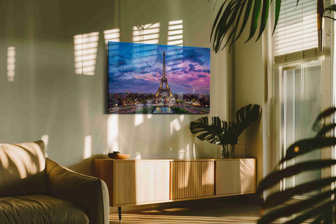 Parisian Twilight Symphony – urban canvas wall art, gallery-wrapped, ready to hang