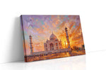 Sunset Serenade at the Taj landmarks canvas print gallery-wrapped landscape canvas studio shot