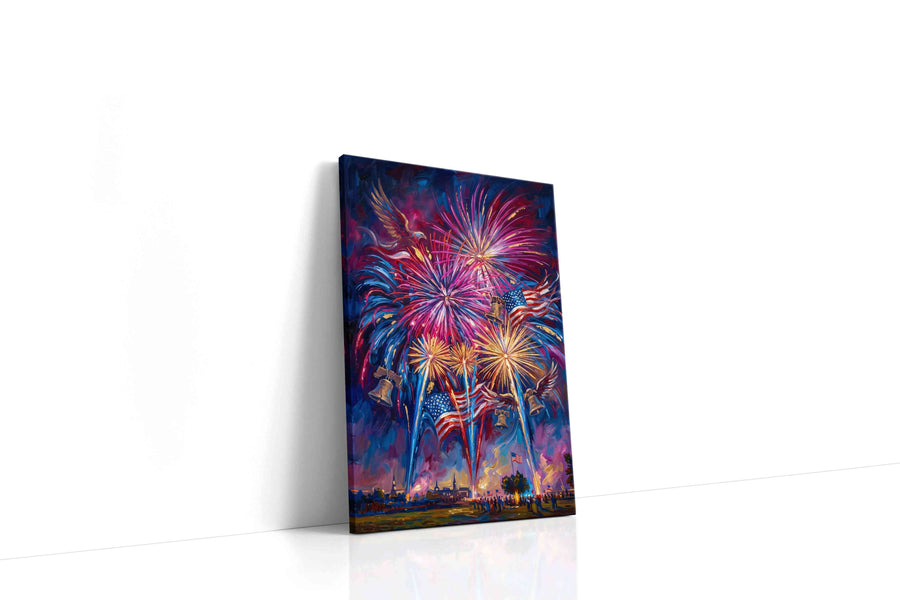 Celebration of Liberty patriotic canvas print, gallery-wrapped, ready to hang
