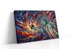 Flames of Freedom patriotic canvas print gallery-wrapped landscape canvas studio shot