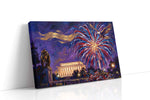 Freedom's Glorious Night patriotic canvas print, gallery-wrapped, ready to hang