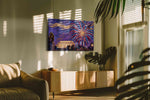 Freedom's Glorious Night patriotic canvas print in a hung canvas mockup