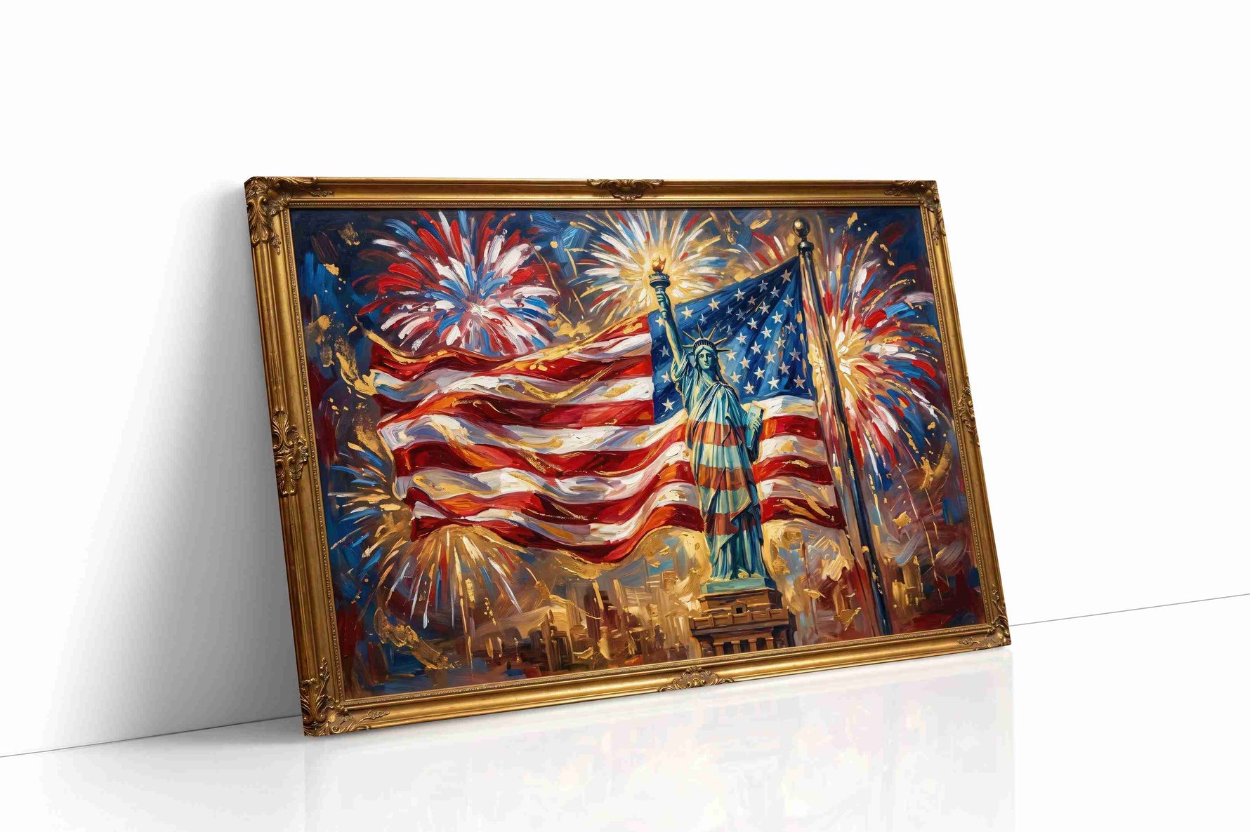 Liberty in Splendor patriotic canvas print, gallery-wrapped, ready to hang