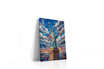 Liberty in the Sky patriotic canvas print gallery-wrapped portrait canvas studio shot
