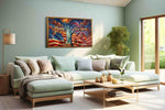 Liberty's Festive Revelry patriotic canvas print, hanging on wall