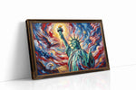 Liberty's Radiant Glory patriotic canvas print, gallery-wrapped, ready to hang