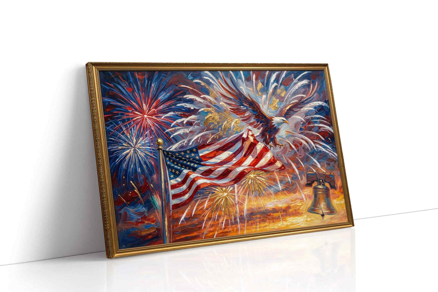 Soaring Freedom Symphony patriotic canvas print, gallery-wrapped, ready to hang