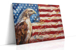 Soaring Spirit Freedom's Emblem – patriotic canvas wall art, gallery-wrapped, ready to hang