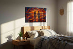 Embers of Twilight – romance canvas wall art, gallery-wrapped, ready to hang