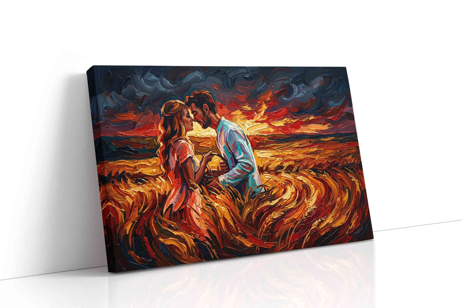 Embers of an Endless Sunset romance canvas print, gallery-wrapped, ready to hang