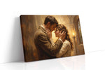 Eternal Embrace in Candlelight romance canvas print gallery-wrapped landscape canvas studio shot