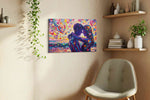 Eternal Embrace in Heartburst romance canvas print, hanging on wall — view 3
