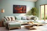 Eternal Embrace of Fire – romance canvas wall art, gallery-wrapped, ready to hang