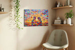 Eternal Love Symphony romance canvas print styled in a living room