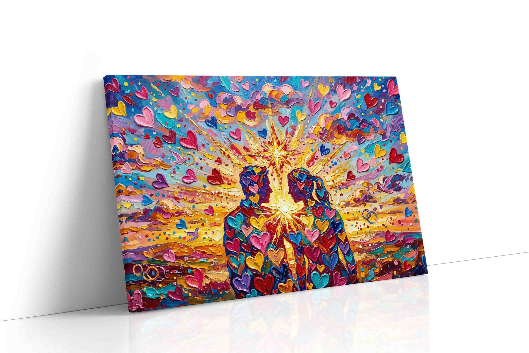 Eternal Love Symphony romance canvas print gallery-wrapped landscape canvas studio shot