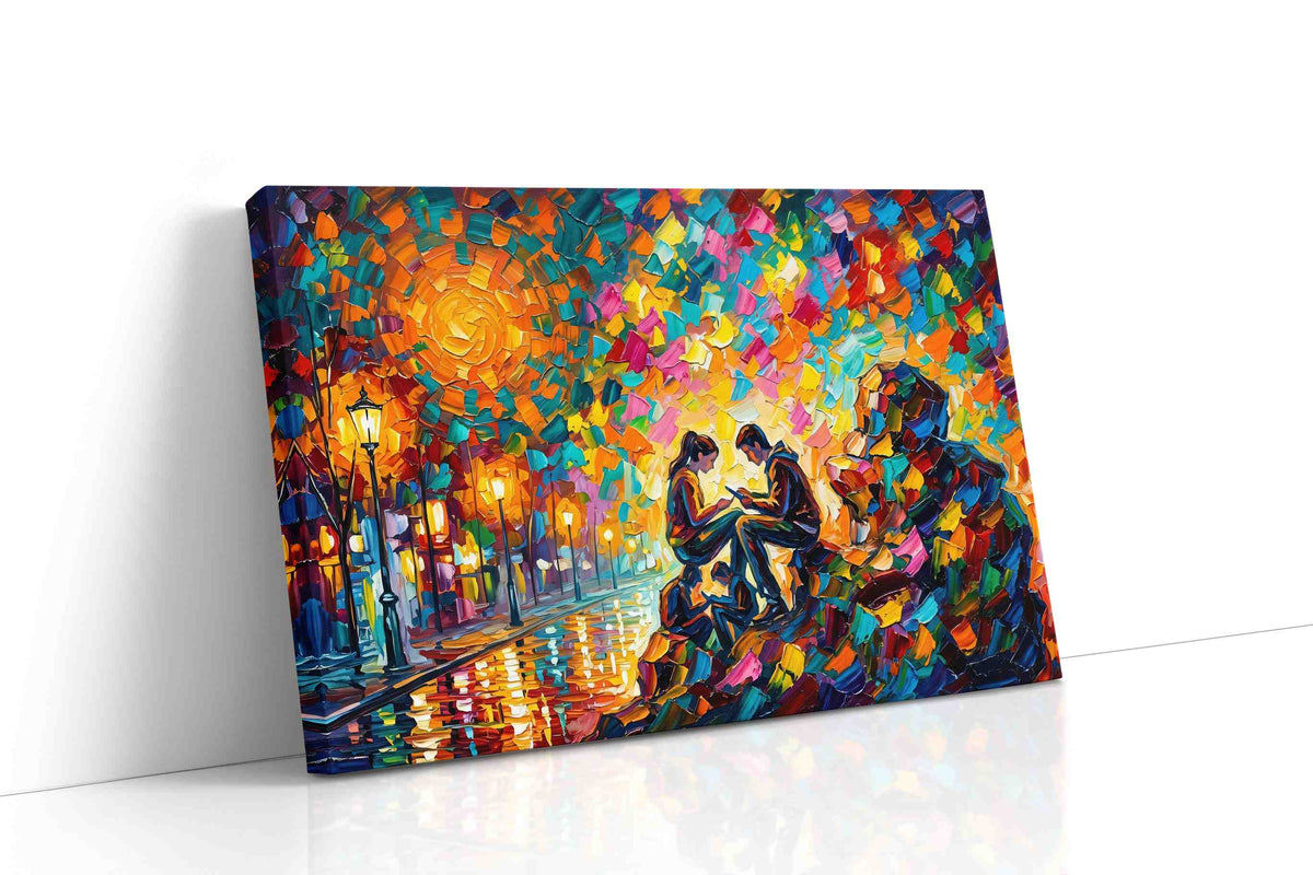 Luminous Evening Sentiments romance canvas print gallery-wrapped landscape canvas studio shot