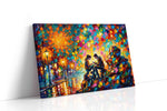 Luminous Evening Sentiments romance canvas print, gallery-wrapped, ready to hang