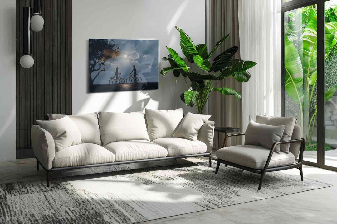 Moonlit Encounter – romance canvas wall art, gallery-wrapped, ready to hang