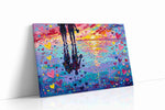 Sunset Reflections of Love romance canvas print, gallery-wrapped, ready to hang