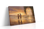 Sunset Stroll Through Memories romance canvas print gallery-wrapped landscape canvas studio shot