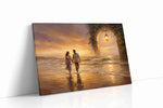 Sunset Stroll Through Memories romance canvas print, gallery-wrapped, ready to hang