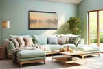 Whisper of the Seine landscape canvas print, hanging on wall
