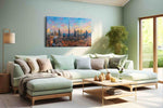 City of Future Visions urban canvas print, hanging on wall